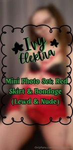 Mini photo set red skirt amp bondage lewd amp nude all photos from