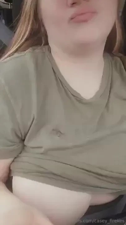 Driving down the road just showing some titties 