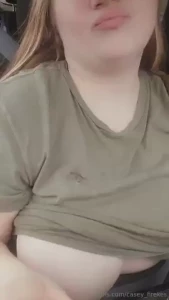 Driving down the road just showing some titties