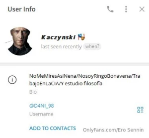 Le avisan a esta persona que ya interpuse una denuncia en su contra