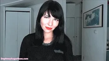 Remote control girlfriend in shiny spandex leggings wearing shiny hot 