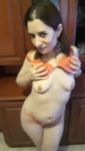 Rubbing my bra against my tits and taking it off in this video i play
