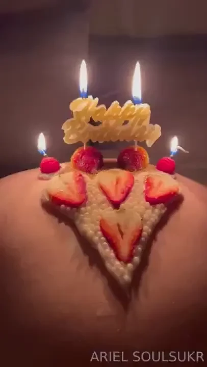 Cum blow my birthday candles out with me 