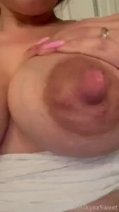 Engorged and having a little fun before bed letdown lactationkink part 1