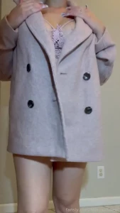 I show up to your place in my coat and teddy what do you do full tits
