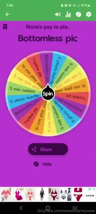 So i did a thing how would you guys like to tip to spin for some 