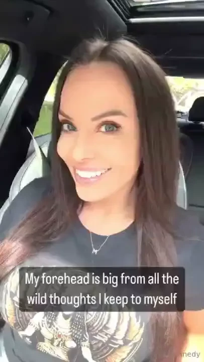 My forehead is big from all the wild thoughts i keep to myself o 