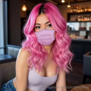 My hair is pink like my pussy