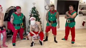 Naughty santa liambranagh got given a real white christmas from his
