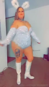 Happy halloween snow bunny