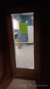 Gym sauna got a little hot tip if you like public gym content and want