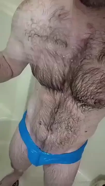 Come join me in the shower in our speedos 