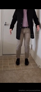 New video in the home wetting folder 48 purple shirts and haggar pants part 1