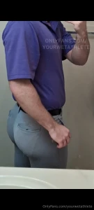 New video in the home wetting folder 48 purple shirts and haggar pants part 2