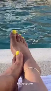 Chillin by the pool and wiggling my toes imagine if you were here with