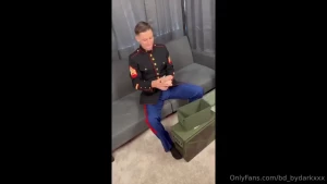 Someone left me a care package for after the marine corps ball happy