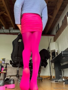Like if you like me in tights something about this pink color getting part 2