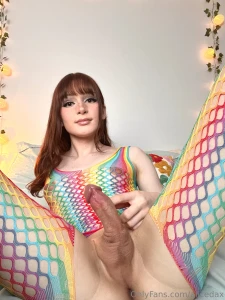 Some rainbow fishnets next time i want to use oil while wearing them part 2