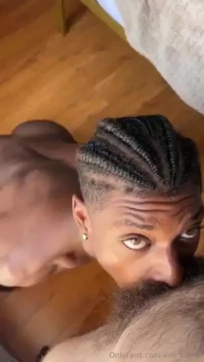 I cant get over his gorgeous eyes looks so cute sucking my cock 