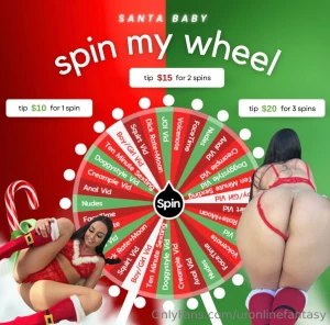 1 spin - 10 2 spins - 15 3 spins - 20