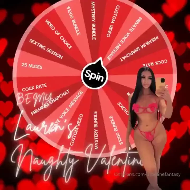 - let me show you my love with these naughty prizes - 1 spin 10 2 