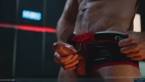 I think the santa hat and the leather shorts with red trim make for a