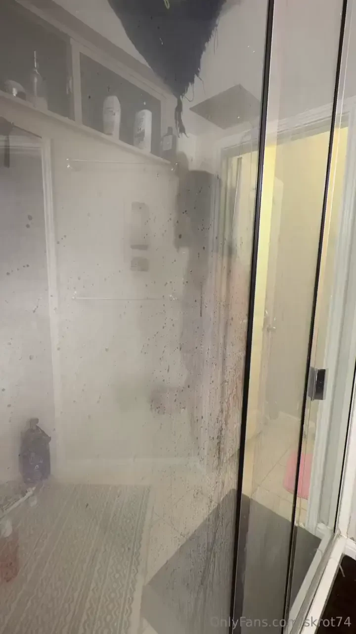Time-lapse shower time getting all clean for my queen to milk me 