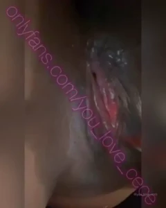 I made a little mess this morning she was extra wet