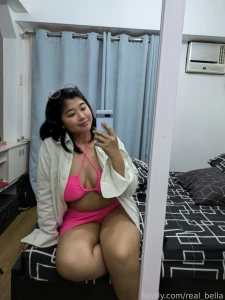 Mirro selfie bikini selfie teen young chubby bigtits solo asian