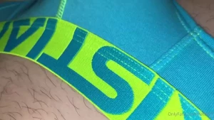 Good morning fighting with the bed sheets rubbing my soft cock who