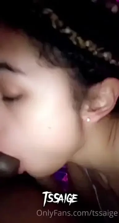 Big ole freak sucking dick in slow-motion 