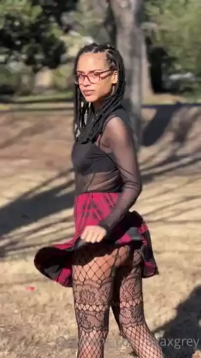 Wind blowing my skirt up 