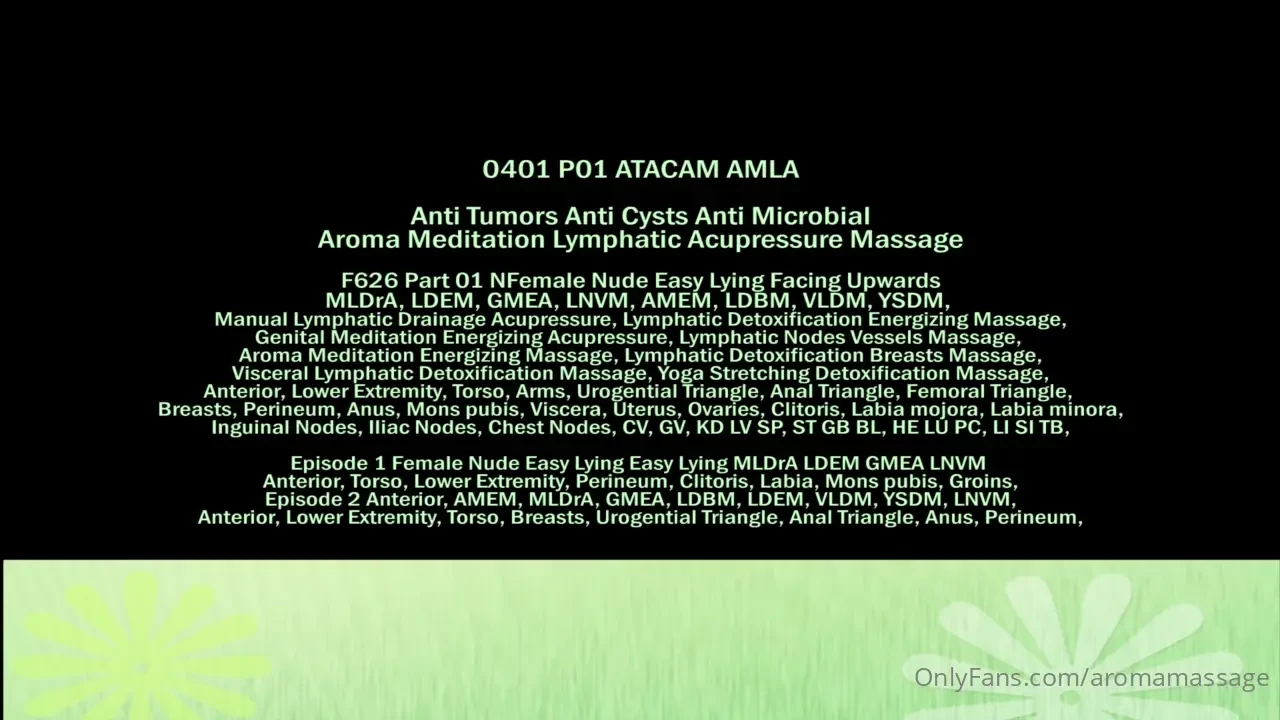 0401 p01 ep1 is the first episode of nbsp 0401 amla massage in ammt 