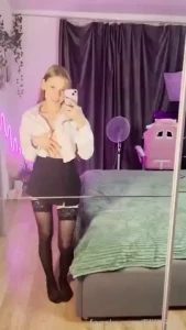 Cute student don t forget to bring your gift https fans ly part 2