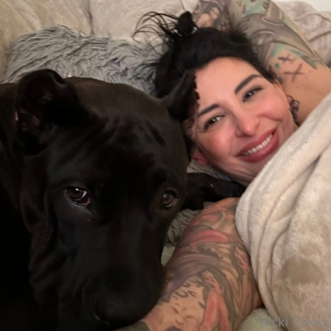 Me and my girl relaxing it s been a long day 