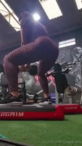 Today butt at gym