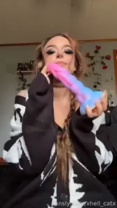 Are you guys excited to watch me fuck my self with this pretty toy part 1