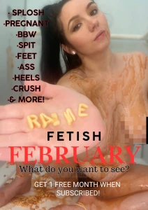 We are doing fetish february over on my vip of subscribe now and get a