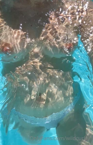 Wet in the pool with my vintage gstring part 1