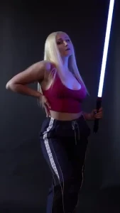 Wanted to show off my lightsaber and this cute little set i made for