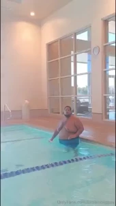 Fat guy in the pool i need to get better stamina i had to break up the part 2