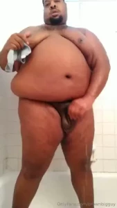 Nice soapy shower after a hot sweaty day