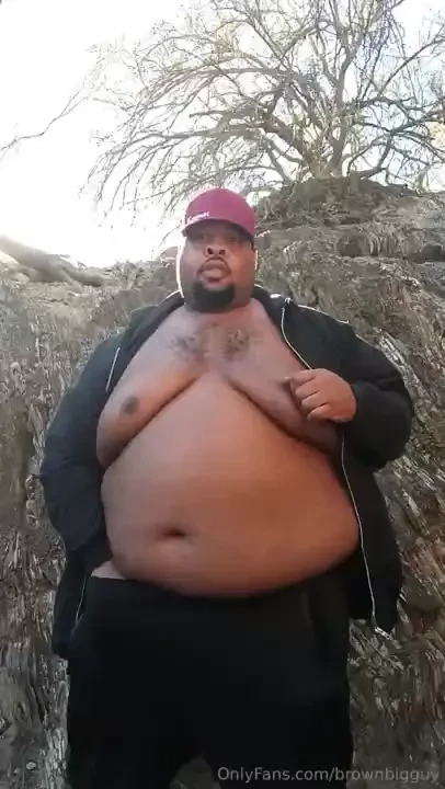 Short clip of me half naked hiking and stroking almost got cause twice 