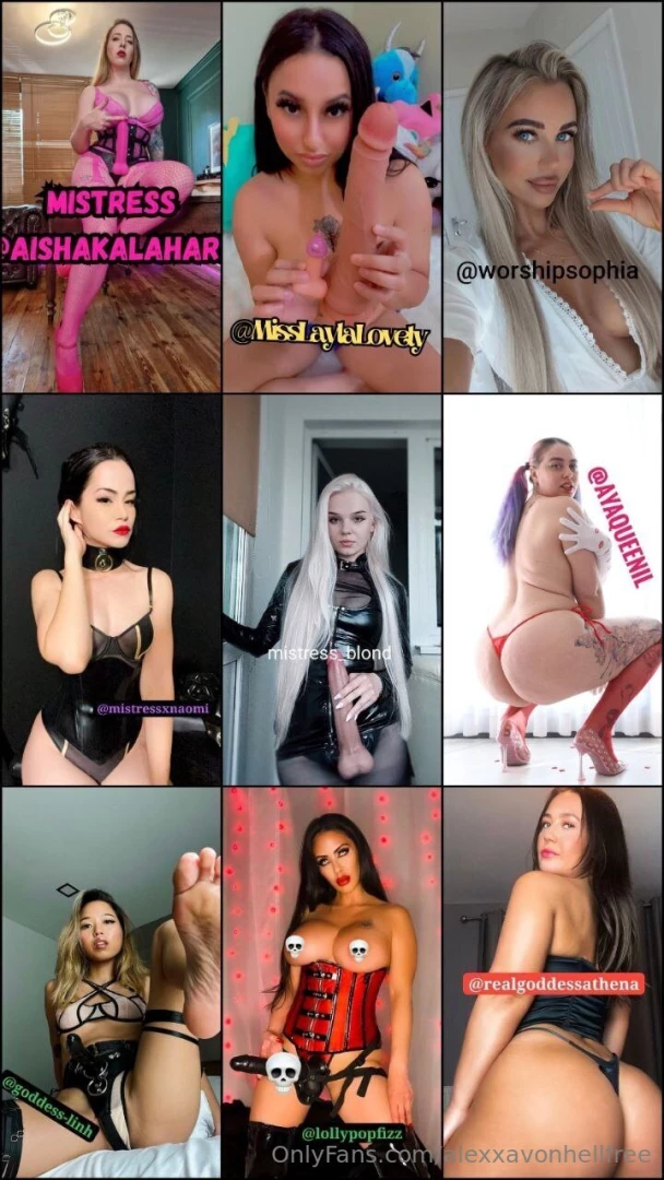 Ready to submit to the top dommes of onlyfans subscribe amp serve them part 1 