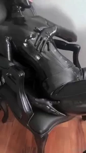 New video in your dms catsuit amp pigtail hood wank 9min 16sec enjoy