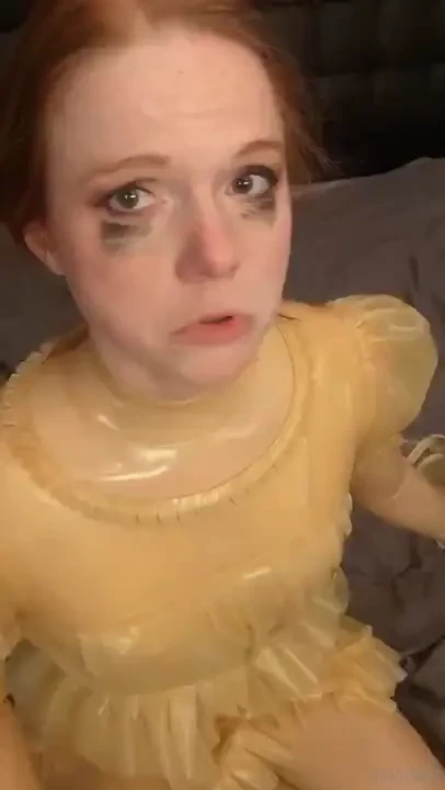 Smeared my mascara from sooo much crying poor lil doll right right 