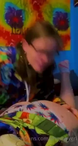 Playtime w my baby in my trippy pot leaf panties part 3