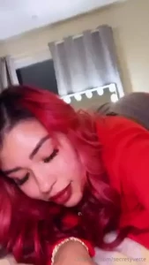 A morning peak under my red outfit