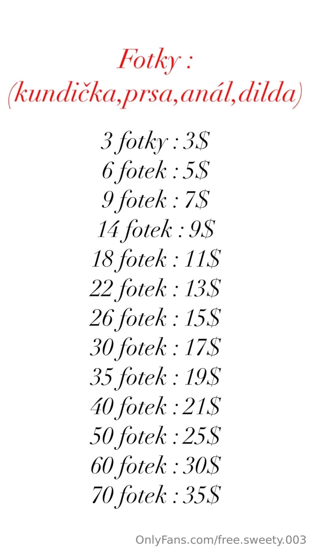 Nov cenov upraven nab dka vide a fotek part 1 