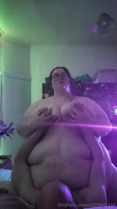 Ssbbw ladybrads strips for me and then rides my cock until we both cum